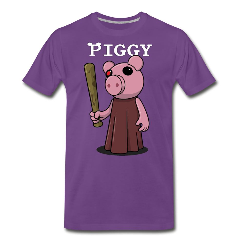 Piggy Logo T-Shirt (Mens) - purple