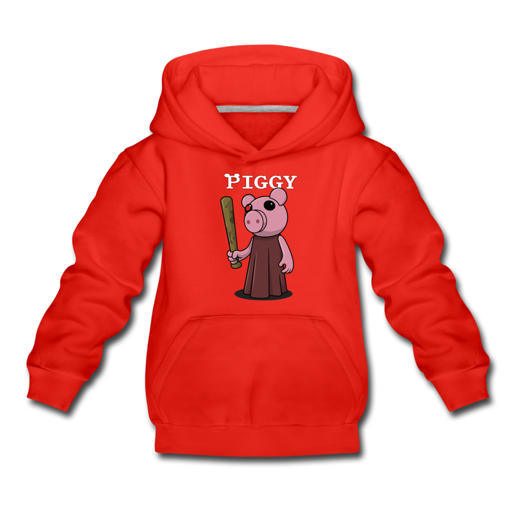Piggy Logo Hoodie - red
