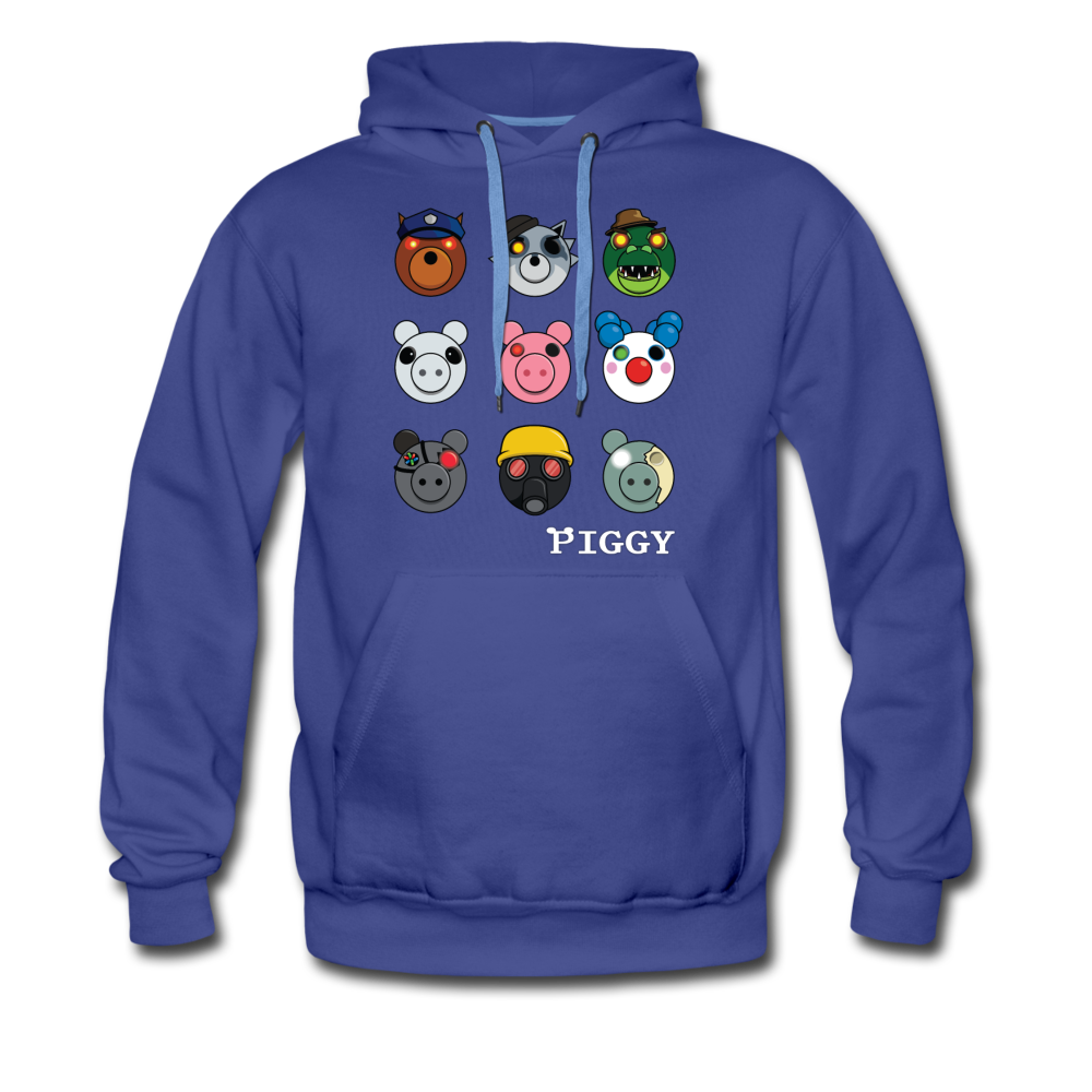 Infected Faces Hoodie (Mens) - royalblue