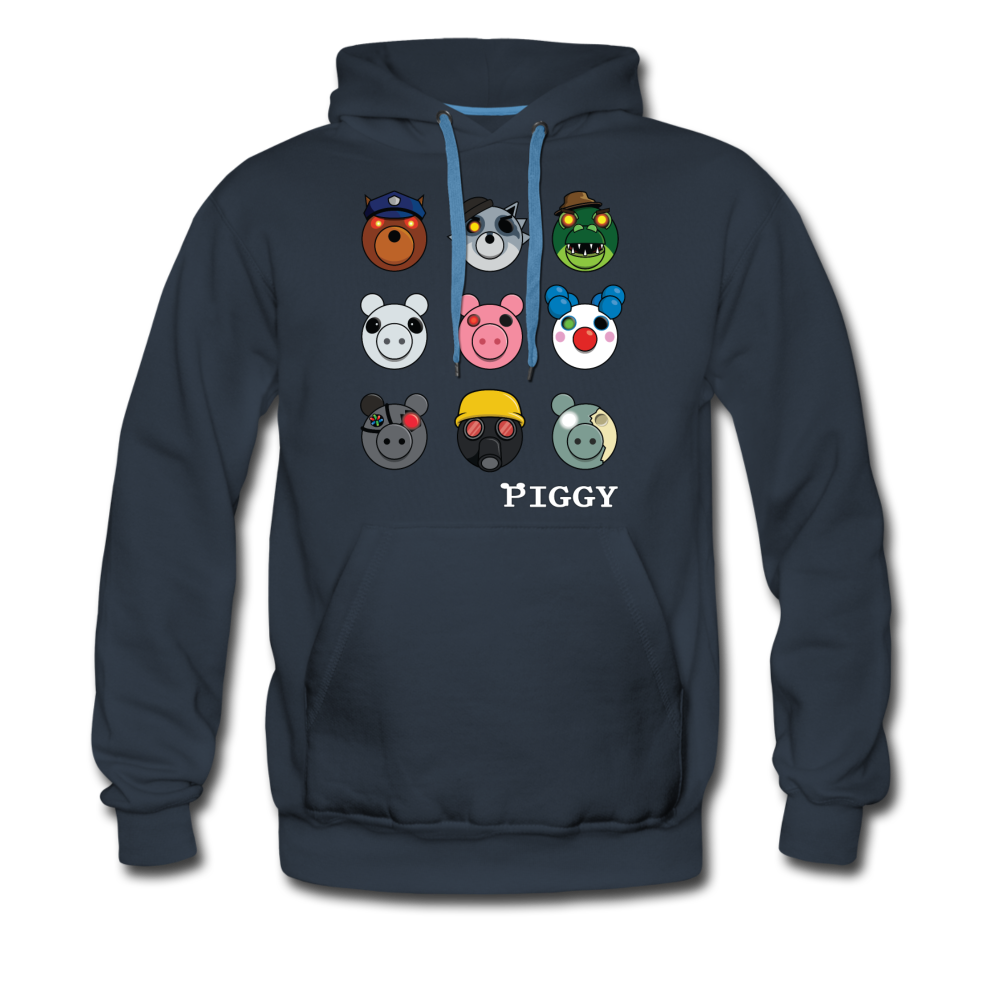 Infected Faces Hoodie (Mens) - navy