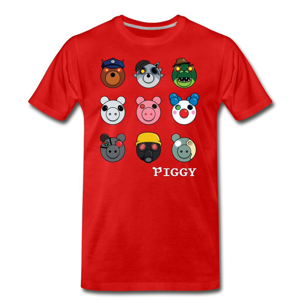 Infected Faces T-Shirt (Mens) - red
