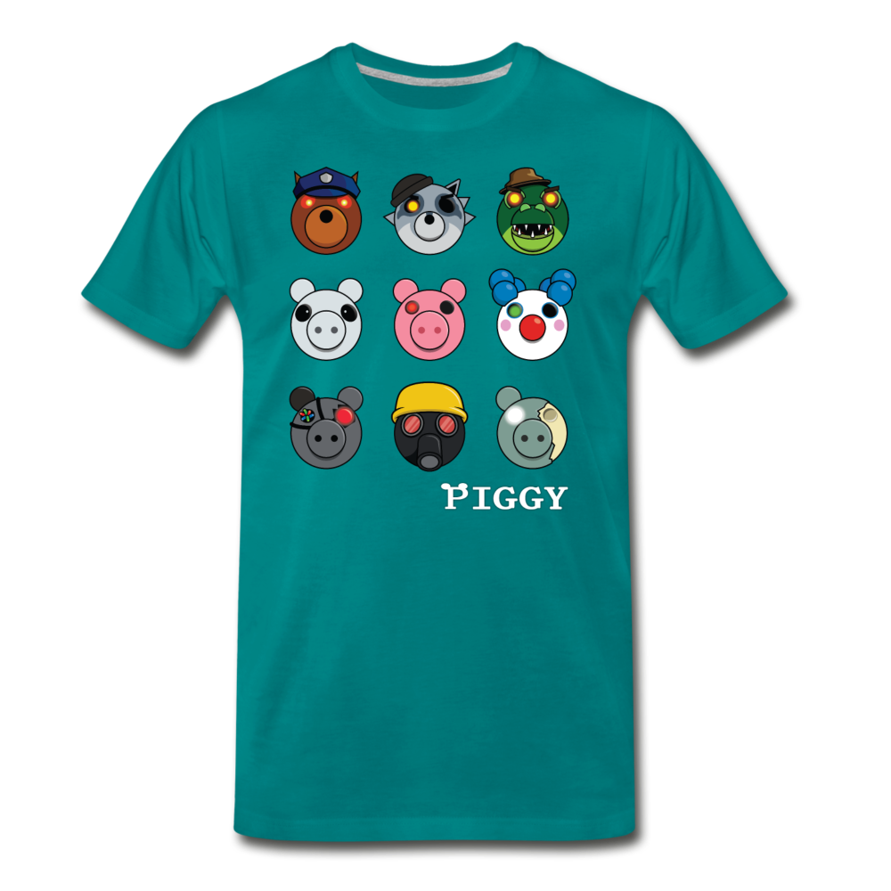 Infected Faces T-Shirt (Mens) - teal