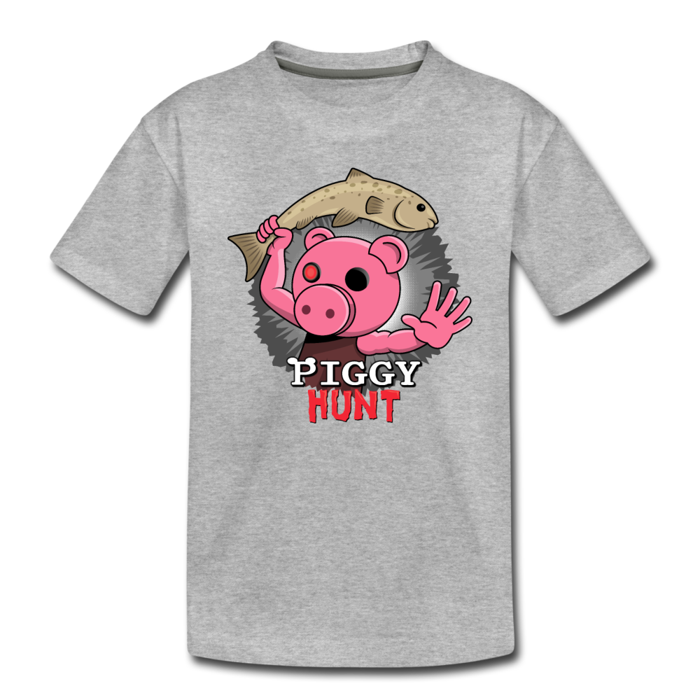 PIGGY: Hunt - Fish Attack! T-Shirt - heather gray