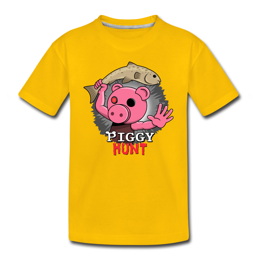 PIGGY: Hunt - Fish Attack! T-Shirt - sun yellow