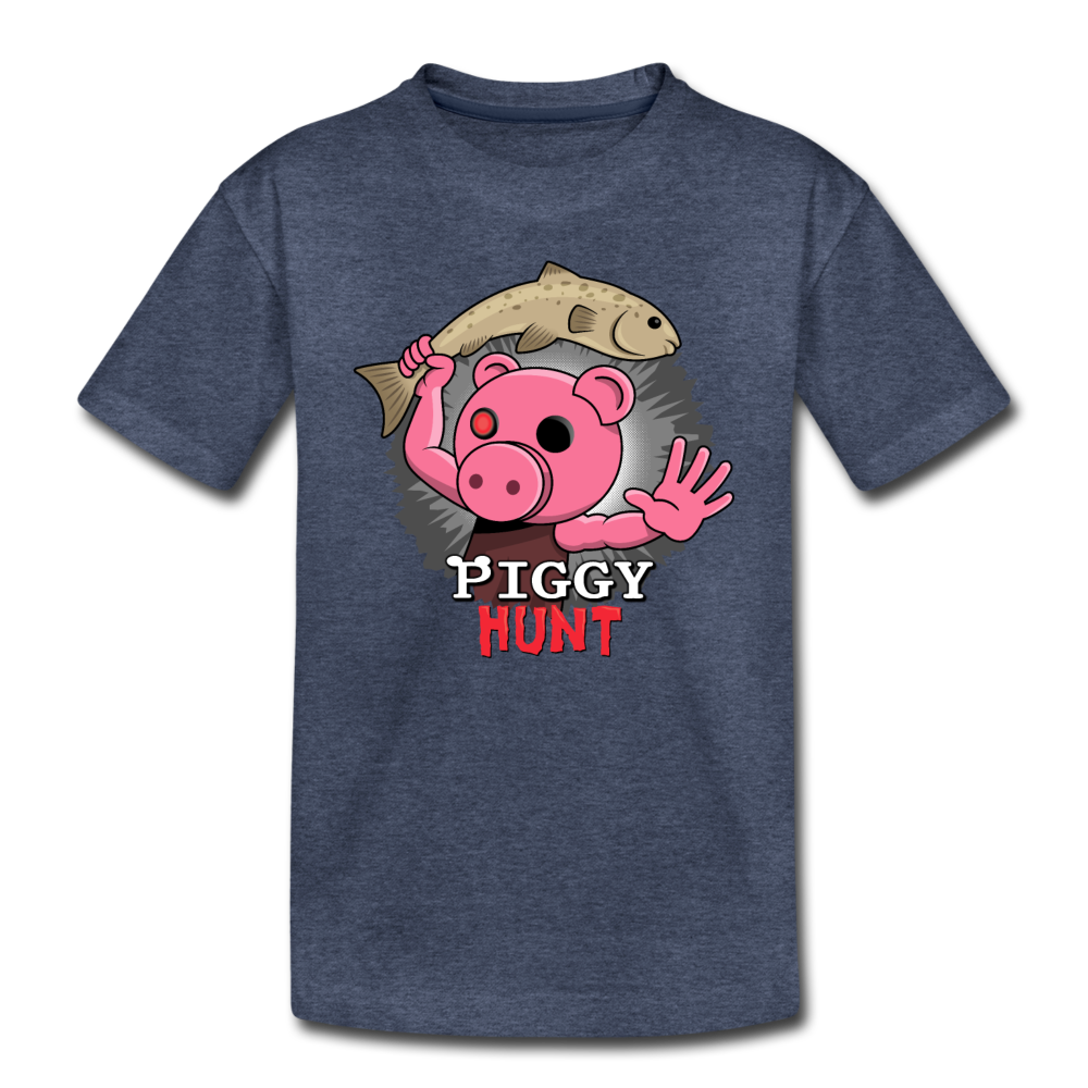 PIGGY: Hunt - Fish Attack! T-Shirt - heather blue