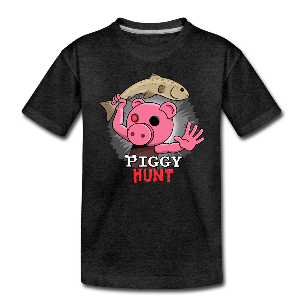 PIGGY: Hunt - Fish Attack! T-Shirt - charcoal gray