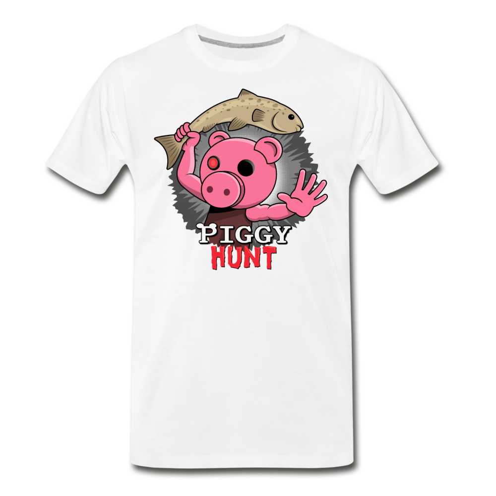 PIGGY: Hunt - Fish Attack! T-Shirt (Mens) - white