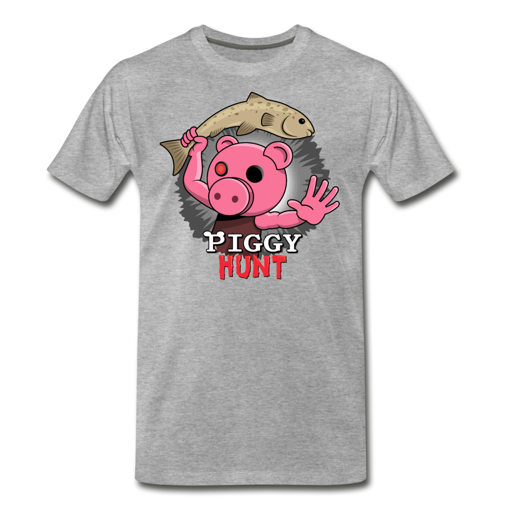 PIGGY: Hunt - Fish Attack! T-Shirt (Mens) - heather gray