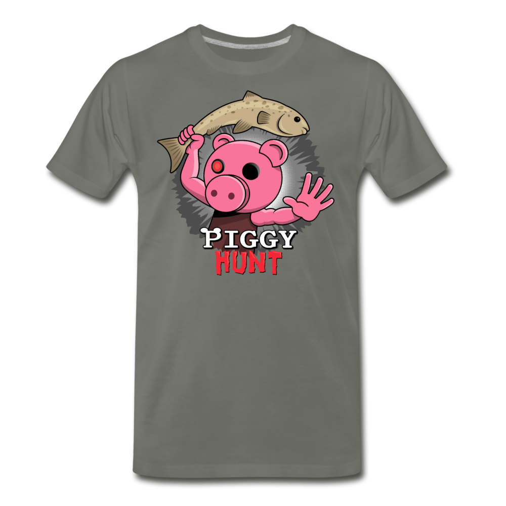PIGGY: Hunt - Fish Attack! T-Shirt (Mens) - asphalt gray