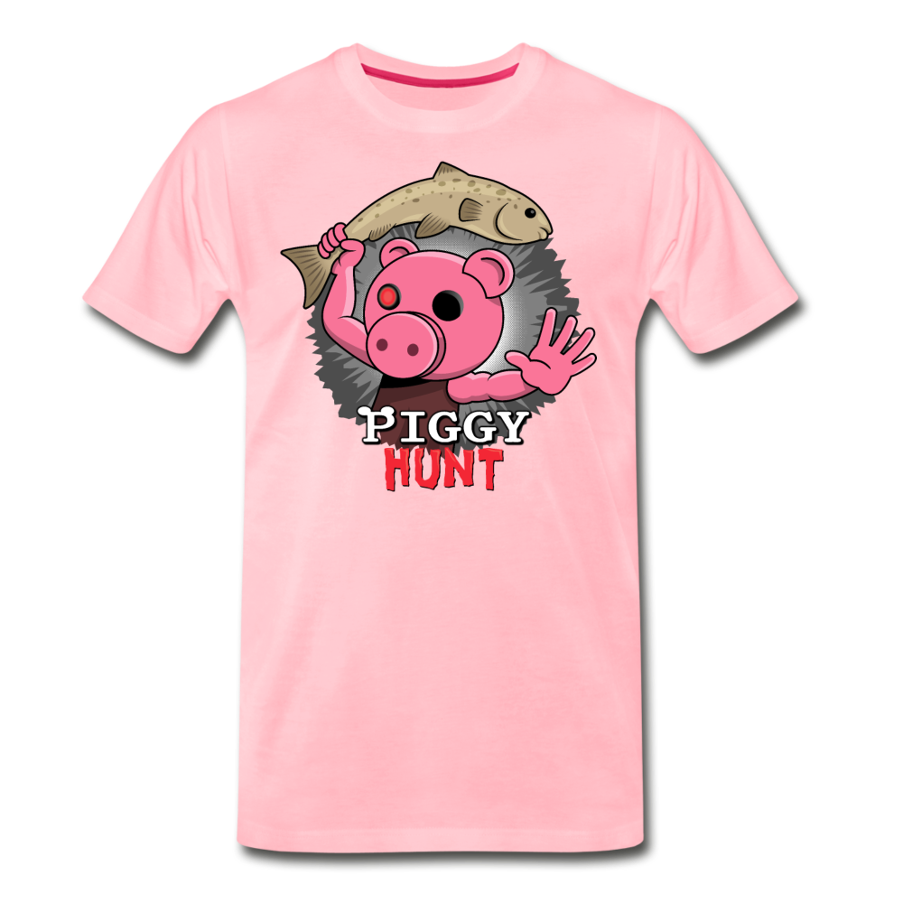 PIGGY: Hunt - Fish Attack! T-Shirt (Mens) - pink
