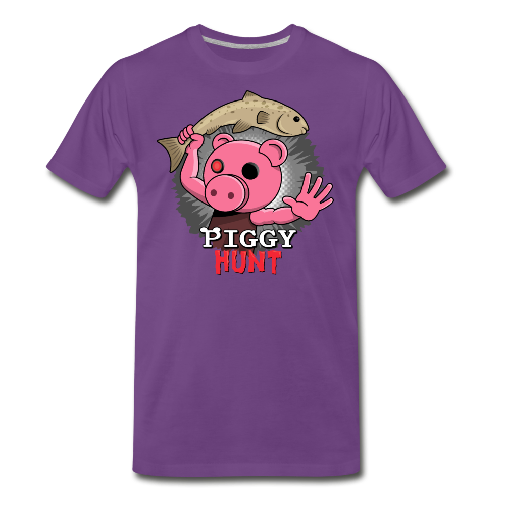 PIGGY: Hunt - Fish Attack! T-Shirt (Mens) - purple