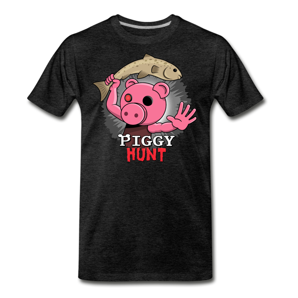 PIGGY: Hunt - Fish Attack! T-Shirt (Mens) - charcoal gray