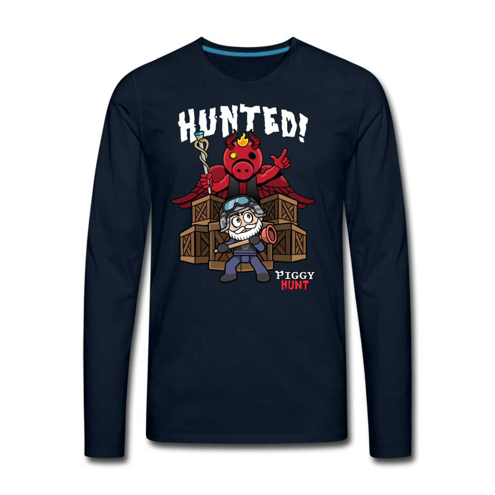 PIGGY: Hunt - Hunted! Long-Sleeve T-Shirt (Mens) - deep navy