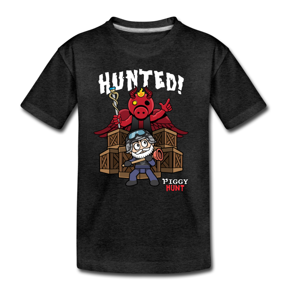 PIGGY: Hunt - Hunted! T-Shirt - charcoal gray
