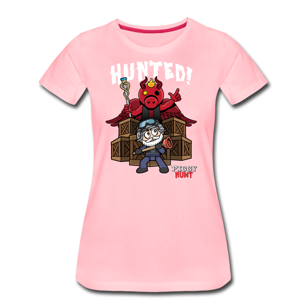 PIGGY: Hunt - Hunted! T-Shirt (Womens) - pink