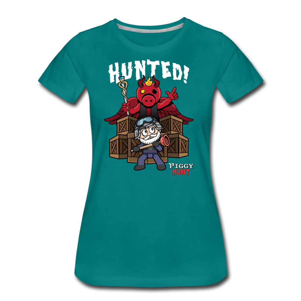 PIGGY: Hunt - Hunted! T-Shirt (Womens) - teal