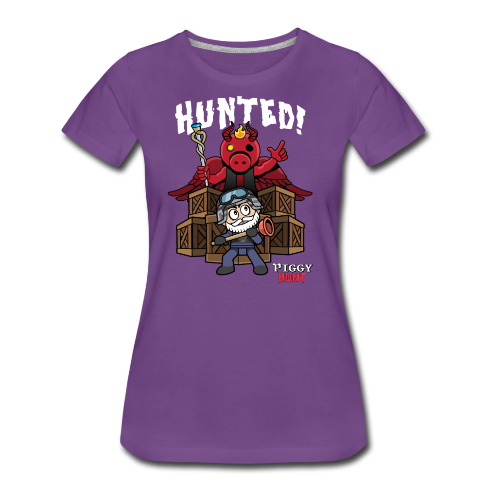PIGGY: Hunt - Hunted! T-Shirt (Womens) - purple