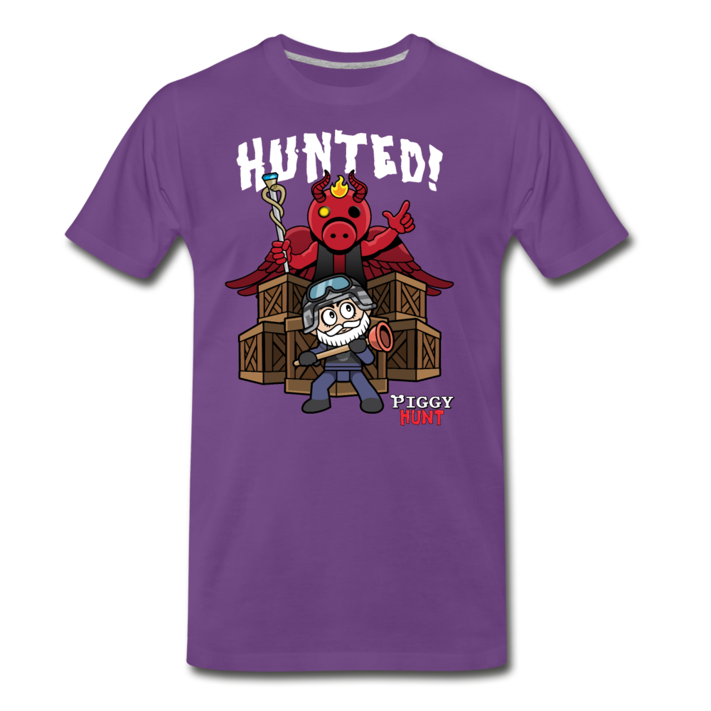 PIGGY: Hunt - Hunted! T-Shirt (Mens) - purple