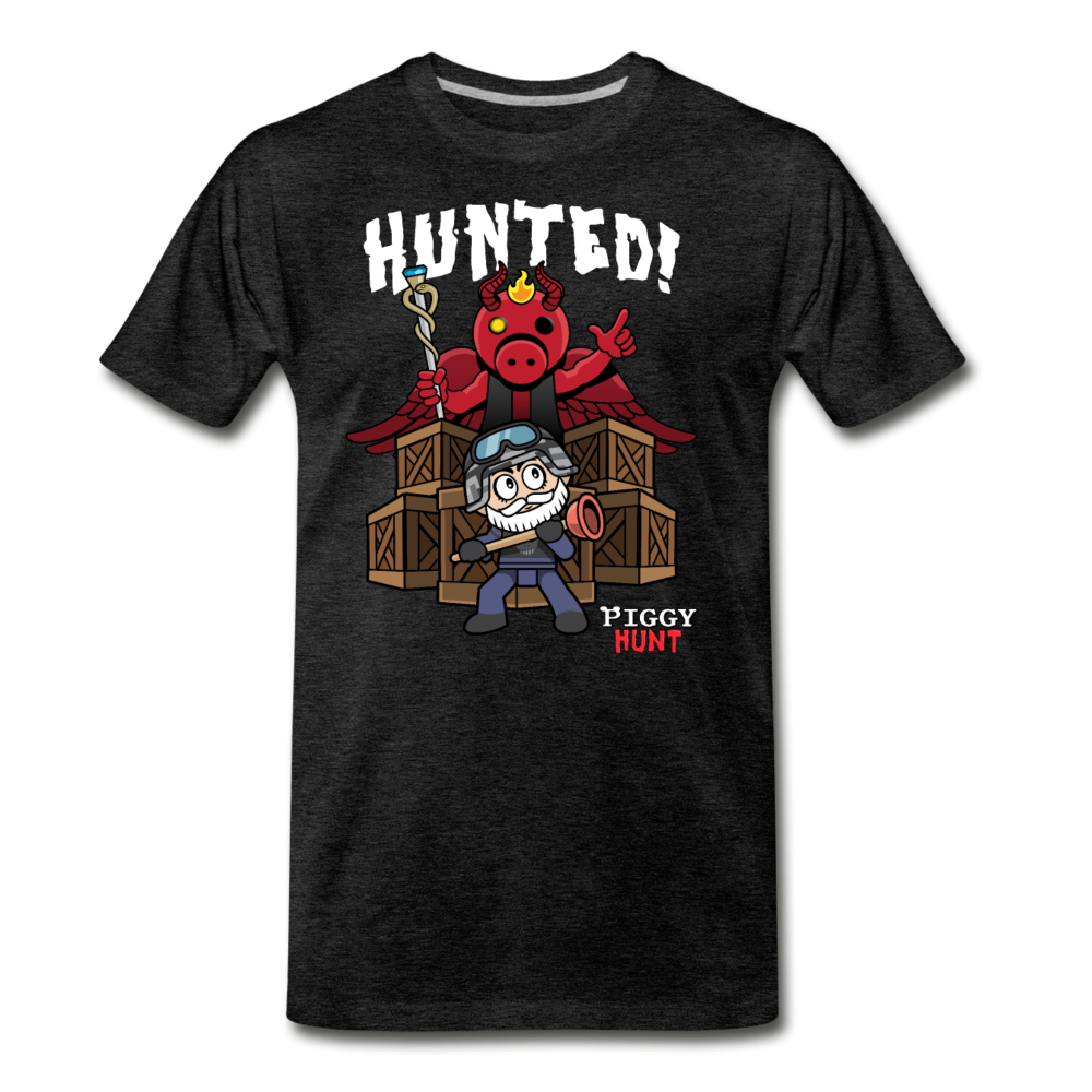 PIGGY: Hunt - Hunted! T-Shirt (Mens) - charcoal gray