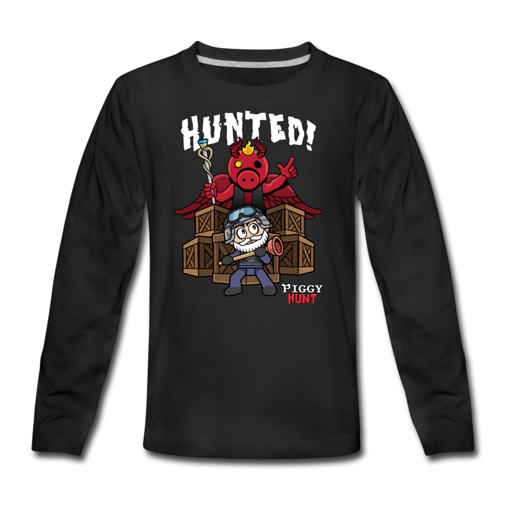 PIGGY: Hunt - Hunted! Long-Sleeve T-Shirt - black