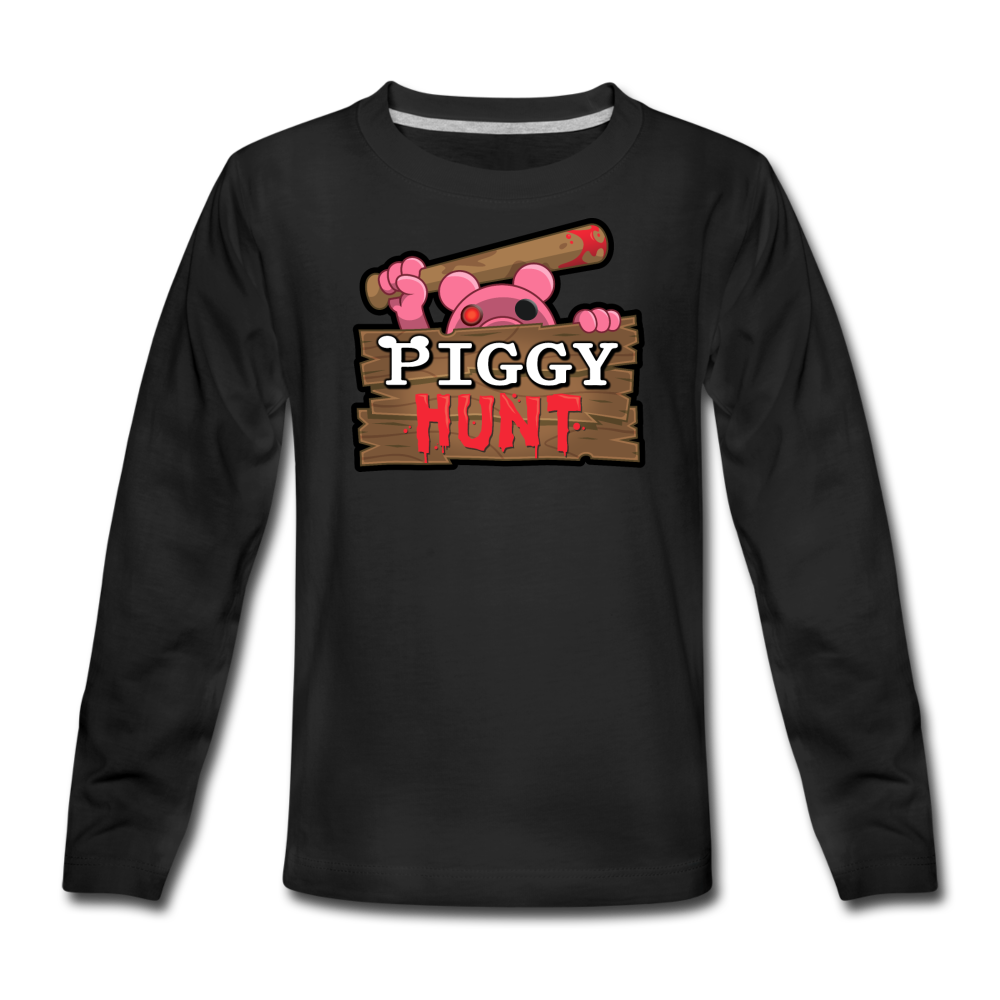 PIGGY: Hunt Logo Long-Sleeve T-Shirt - black