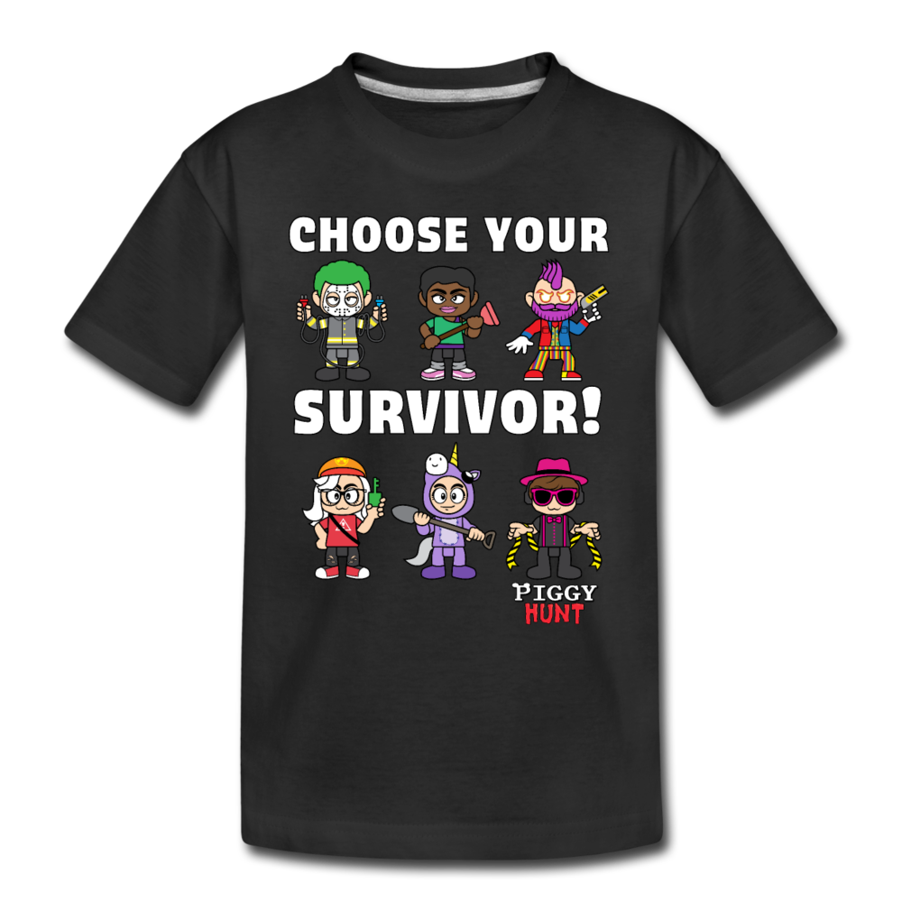 PIGGY: Hunt - Which Survivor? T-Shirt - black