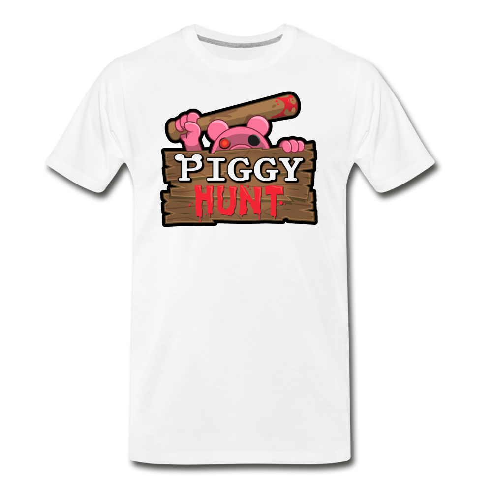 PIGGY: Hunt Logo T-Shirt (Mens) - white