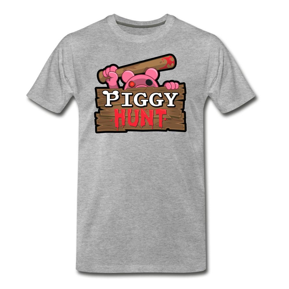 PIGGY: Hunt Logo T-Shirt (Mens) - heather gray
