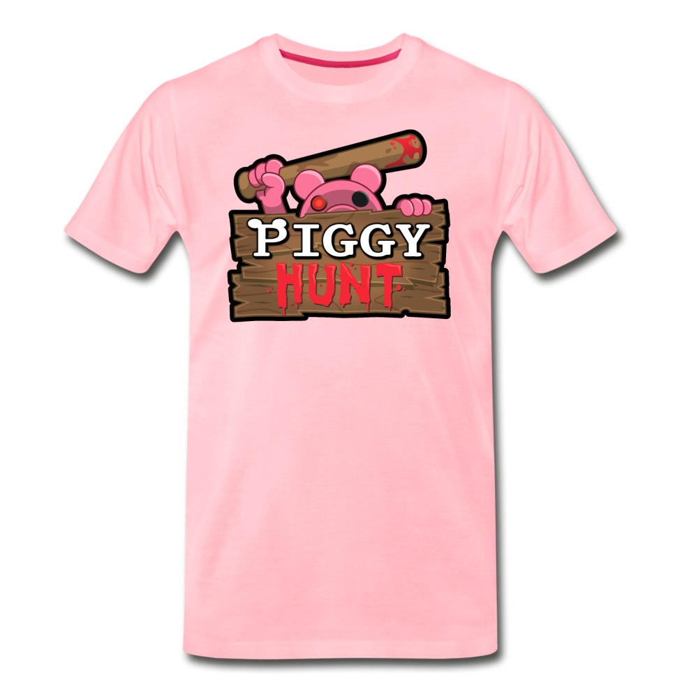 PIGGY: Hunt Logo T-Shirt (Mens) - pink