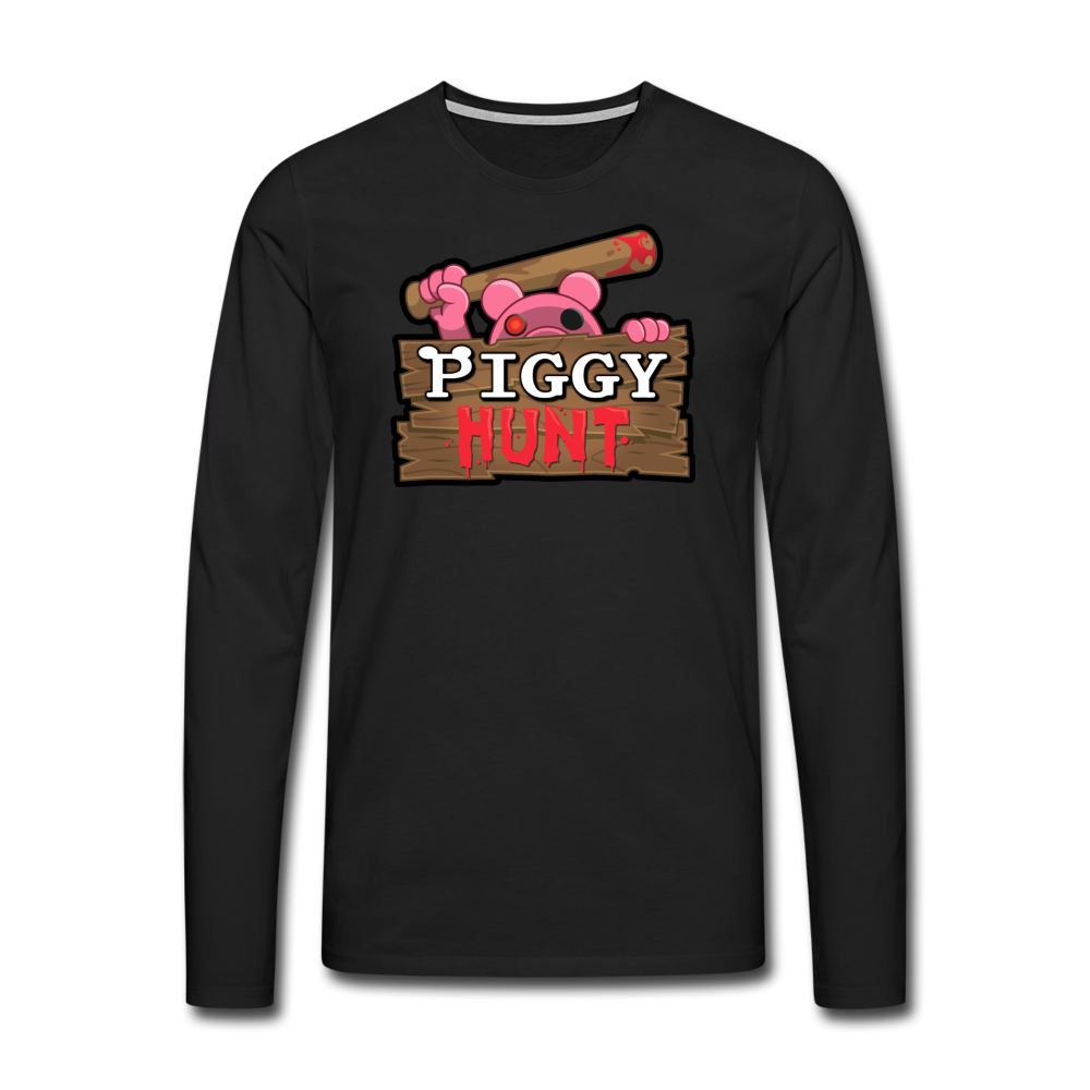PIGGY: Hunt Logo Long-Sleeve T-Shirt (Mens) - black