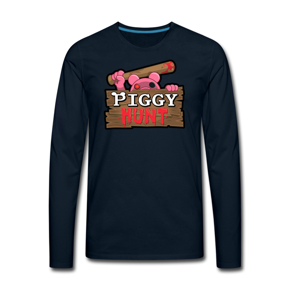 PIGGY: Hunt Logo Long-Sleeve T-Shirt (Mens) - deep navy