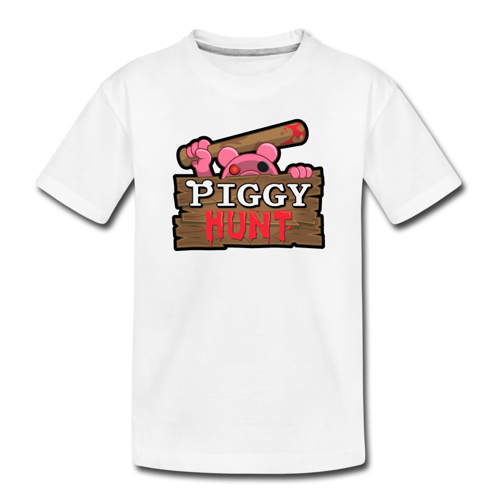 PIGGY: Hunt Logo T-Shirt - white