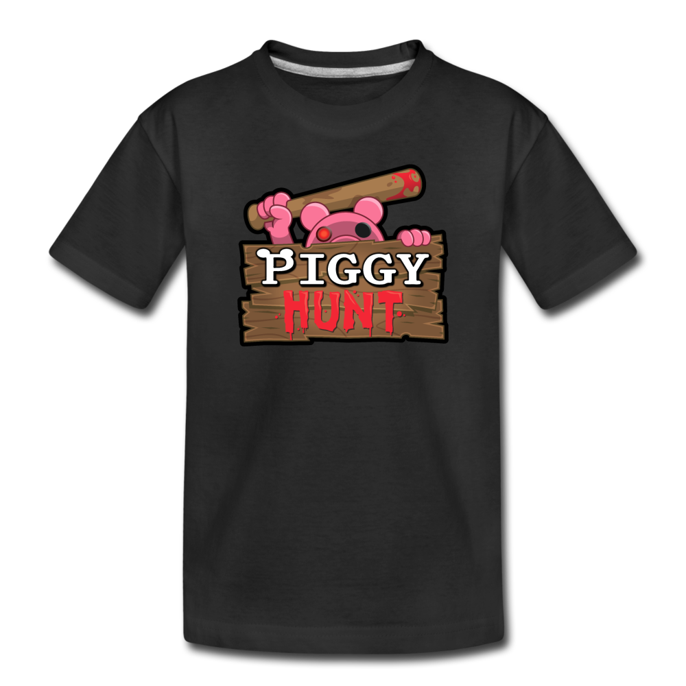 PIGGY: Hunt Logo T-Shirt - black