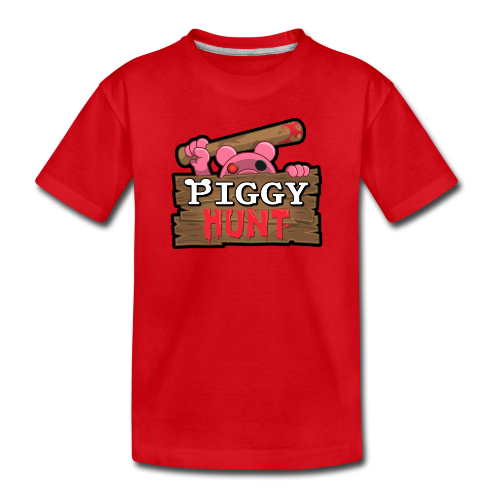 PIGGY: Hunt Logo T-Shirt - red