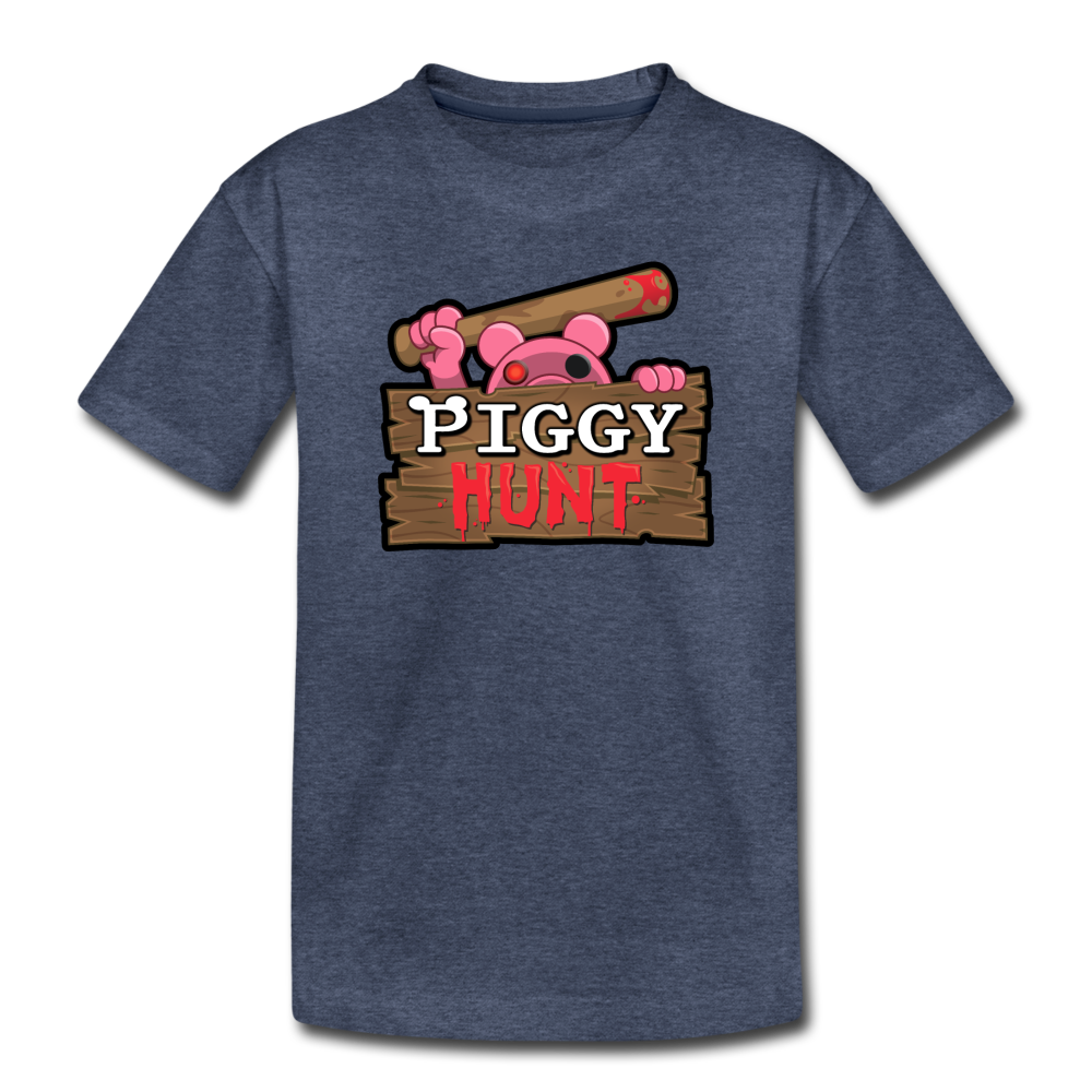 PIGGY: Hunt Logo T-Shirt - heather blue