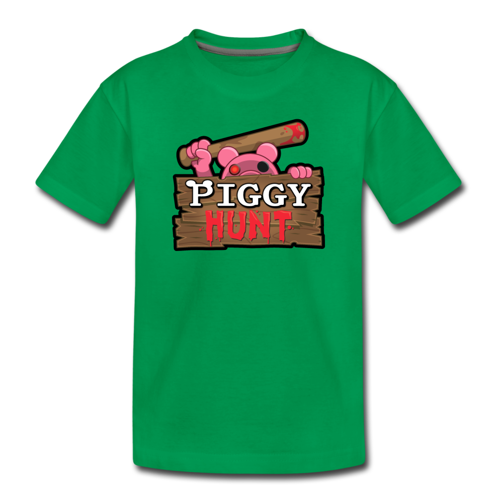 PIGGY: Hunt Logo T-Shirt - kelly green