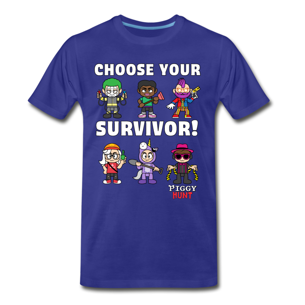 PIGGY: Hunt - Which Survivor? T-Shirt (Mens) - royal blue