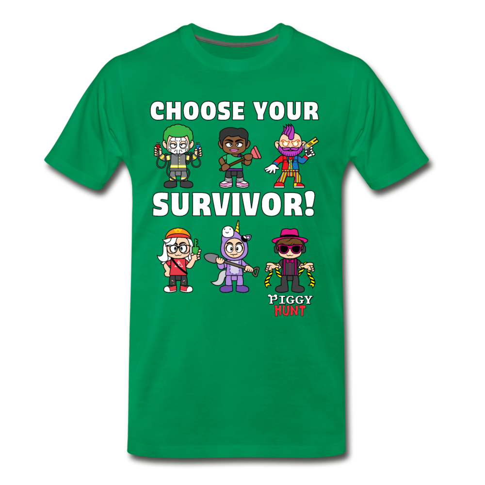 PIGGY: Hunt - Which Survivor? T-Shirt (Mens) - kelly green
